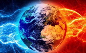 Image depicting Earth blue red cropped